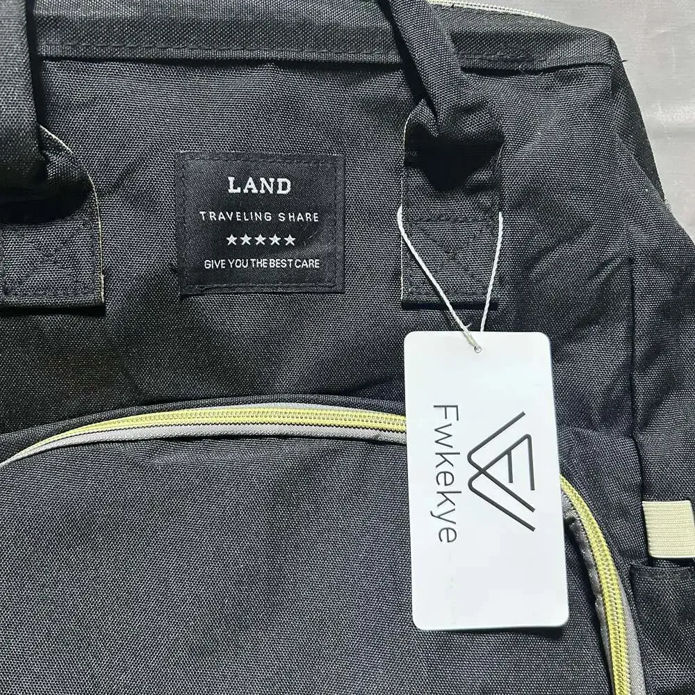LAND Traveling Share Diaper Bag Backpack Black Large Capacity